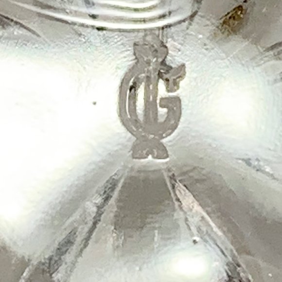 Vintage Imperial Glass EAPG Ohio Nucut Open Sugar and Creamer MCM Marked Set - Picture 8 of 13